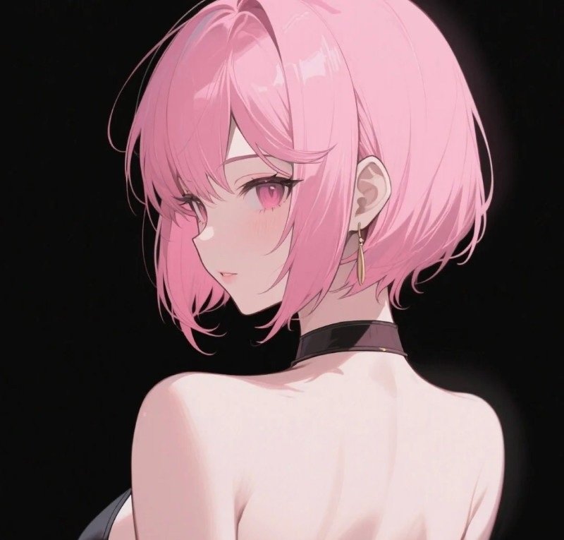 ảnh anime màu hồng 32