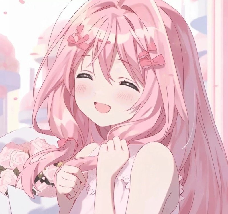 ảnh anime màu hồng 35