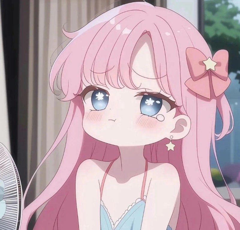 ảnh anime màu hồng 4