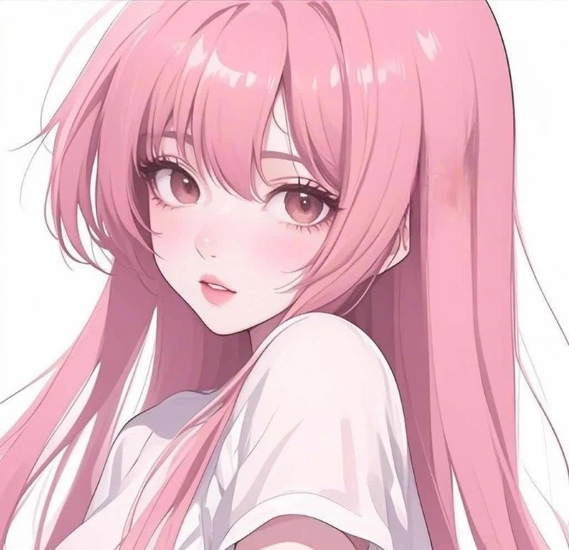 ảnh anime màu hồng 9