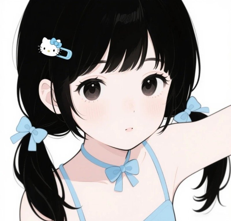 ảnh anime màu xanh dương 34