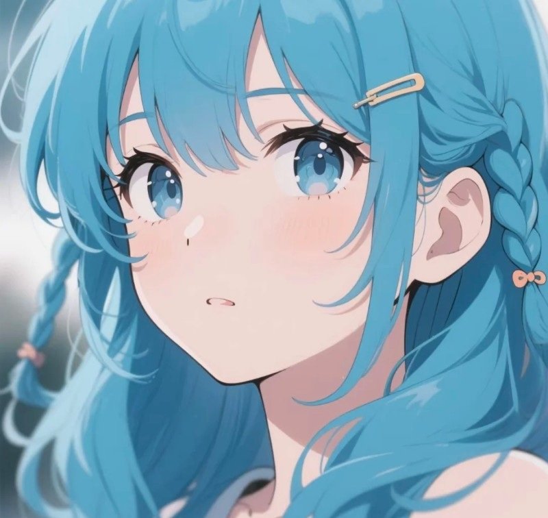 ảnh anime màu xanh dương 4