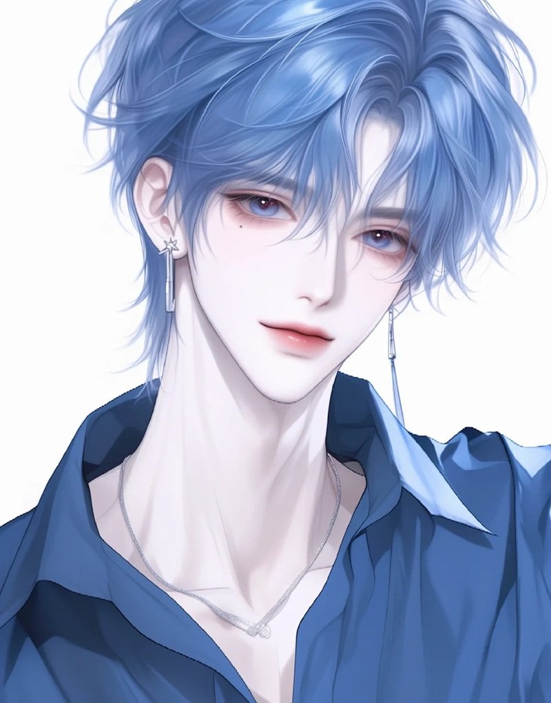 ảnh anime màu xanh dương 7