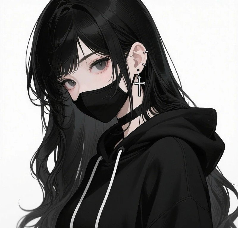 ảnh anime nữ che mặt 12