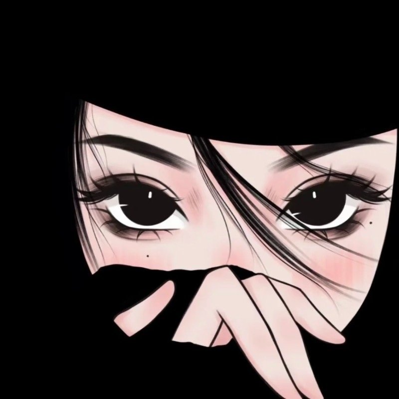 ảnh anime nữ che mặt 13