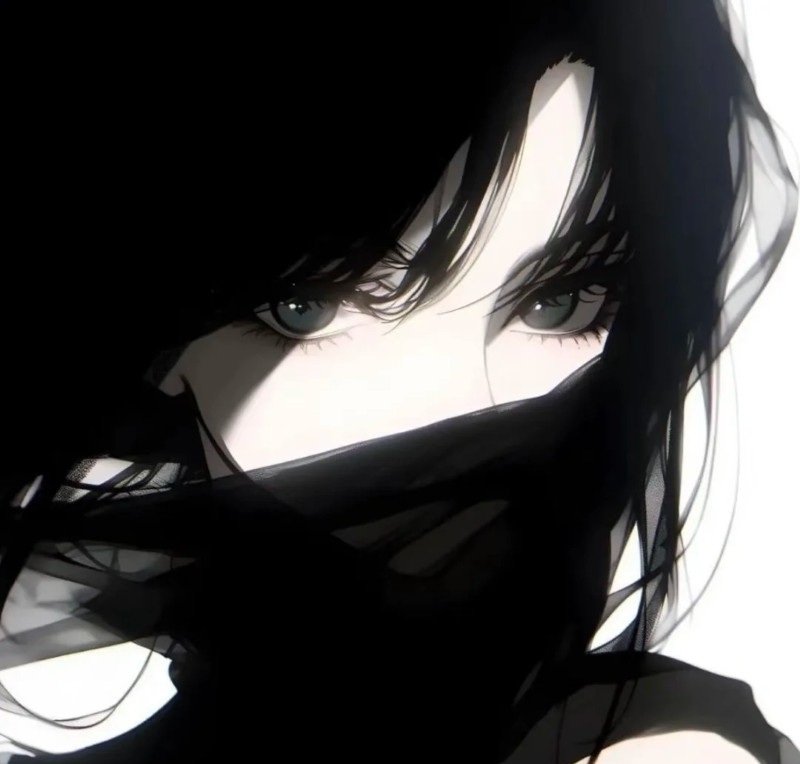 ảnh anime nữ che mặt 21