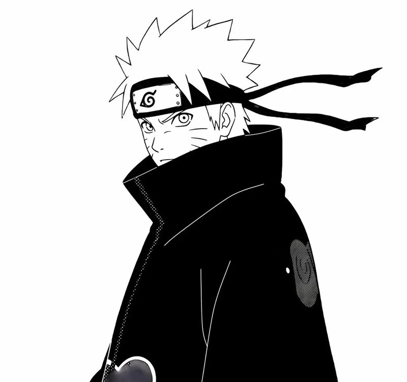 ảnh anime trắng đen​​ 22