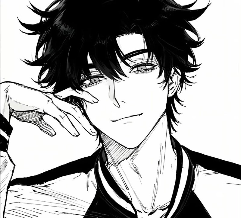 ảnh anime trắng đen​​ 7