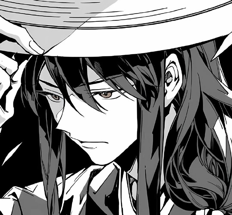 ảnh anime trắng đen​​ 8