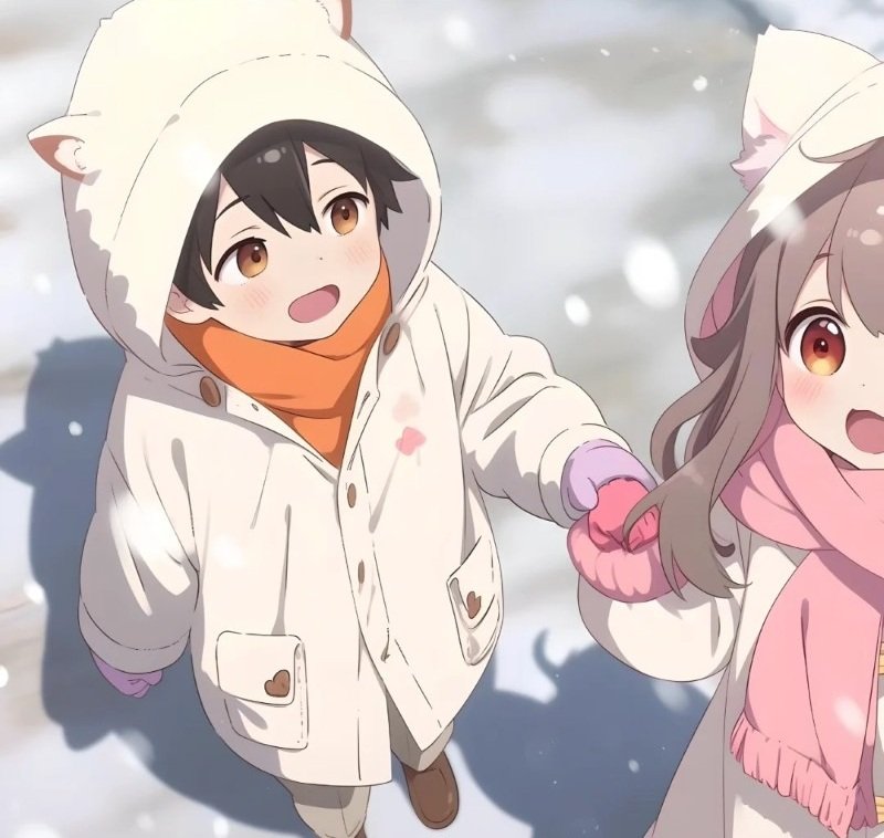 ảnh đôi anime cắt cute