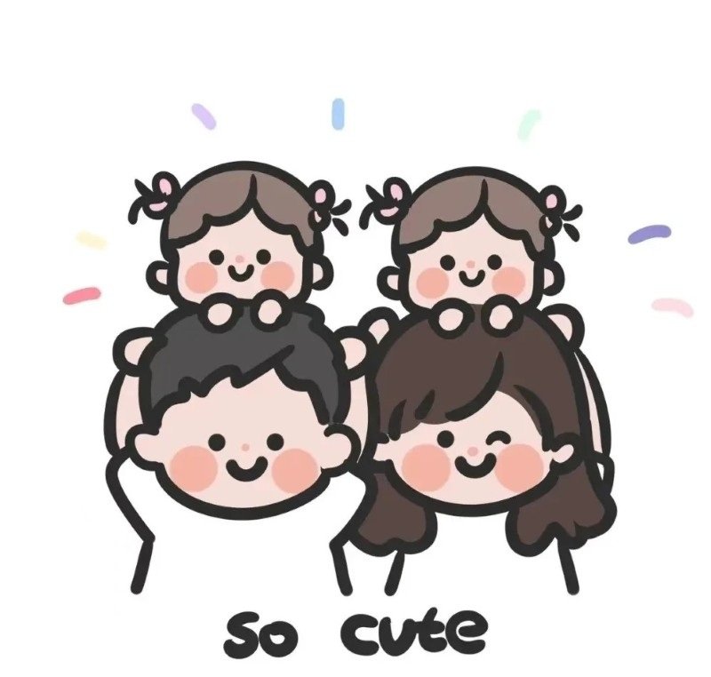 ảnh gia đình 4 người anime 18