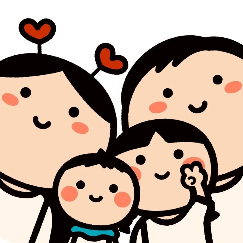 ảnh gia đình 4 người anime 28