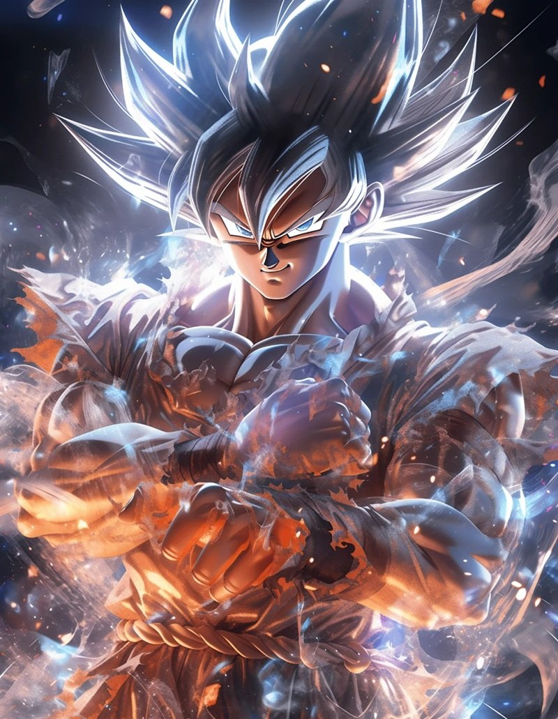 ảnh goku bản năng vô cực 3d