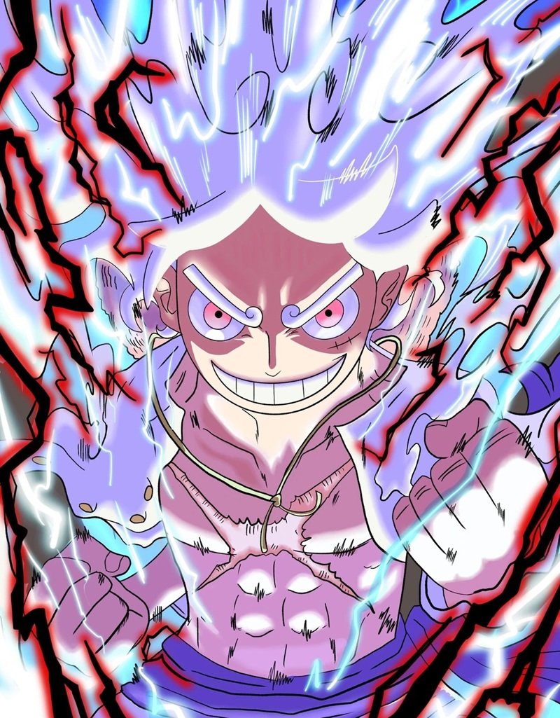 ảnh luffy gear 5 cười