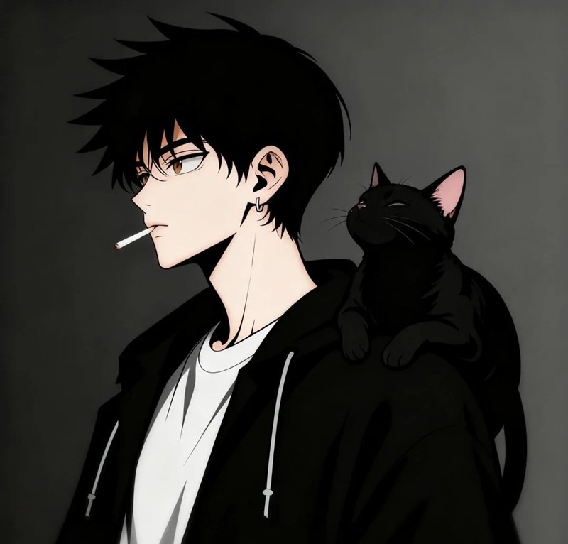 ảnh mèo anime ngầu