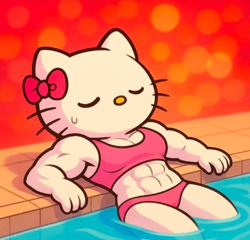 avatar đôi vô tri ảnh hello kitty 1
