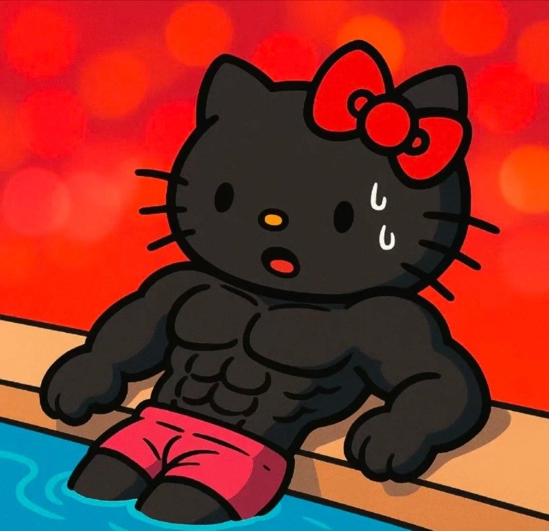 avatar đôi vô tri ảnh hello kitty 2