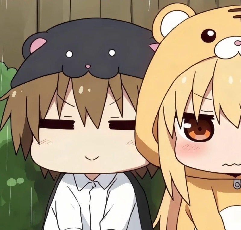 chibi cute ảnh đôi anime cắt