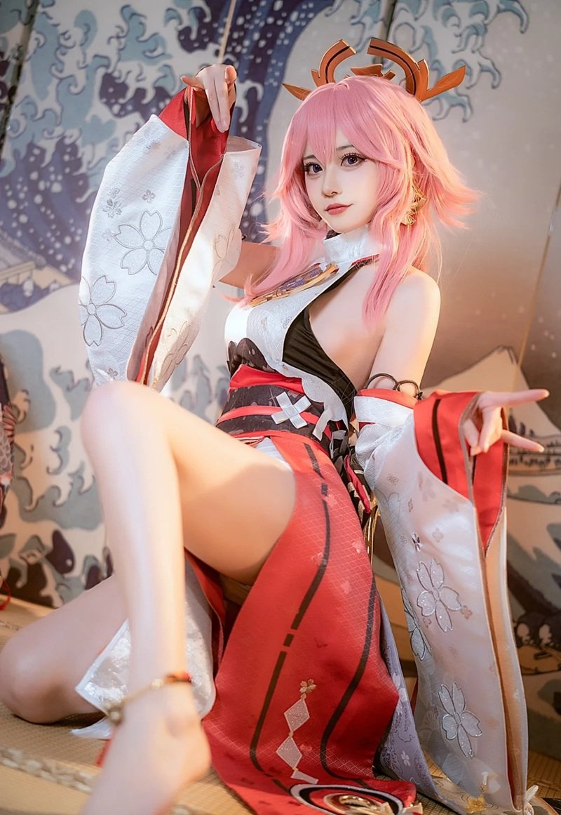 cosplay yae miko​ 22