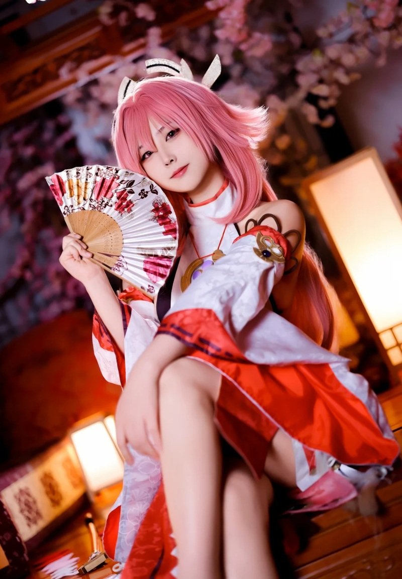 cosplay yae miko​ 28