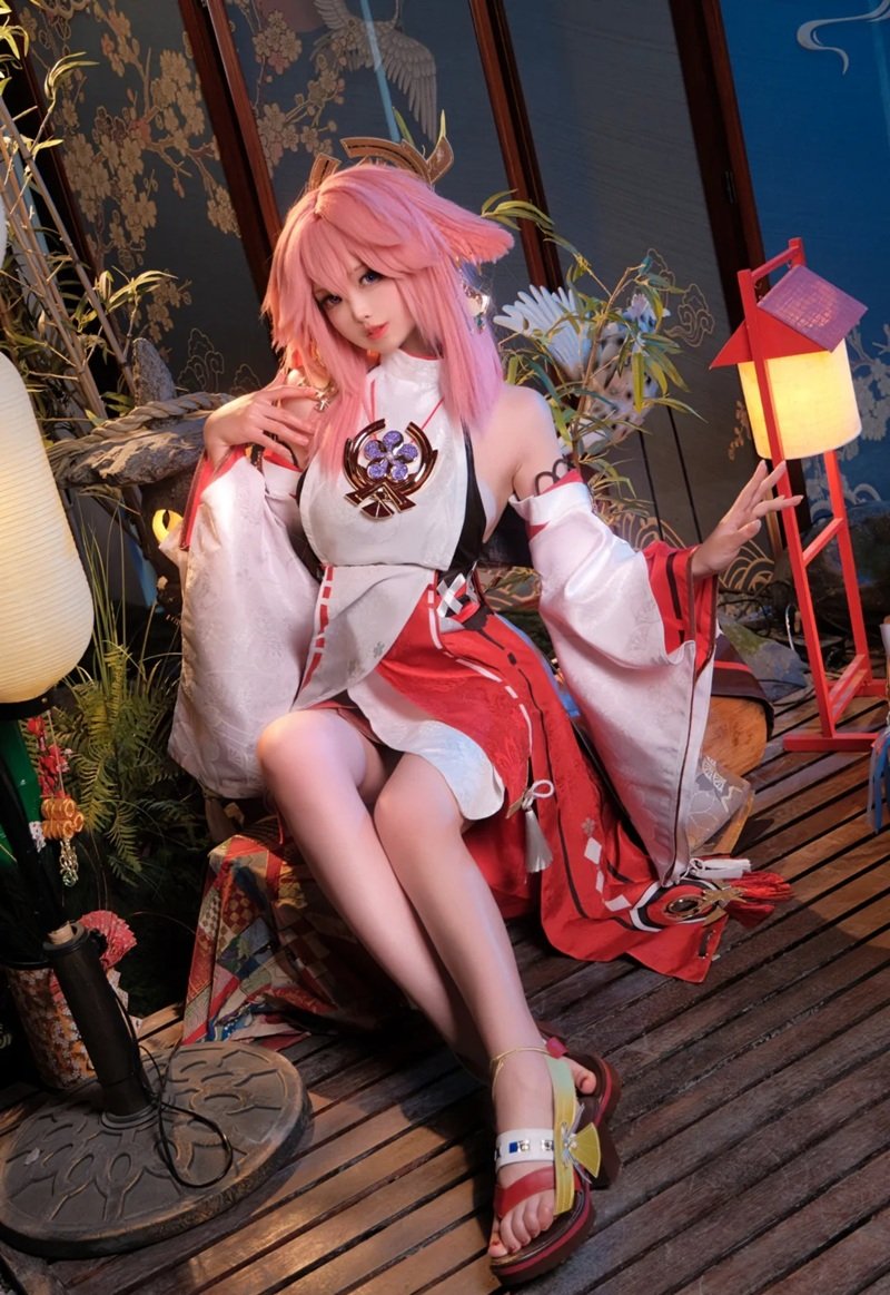 cosplay yae miko​ 34