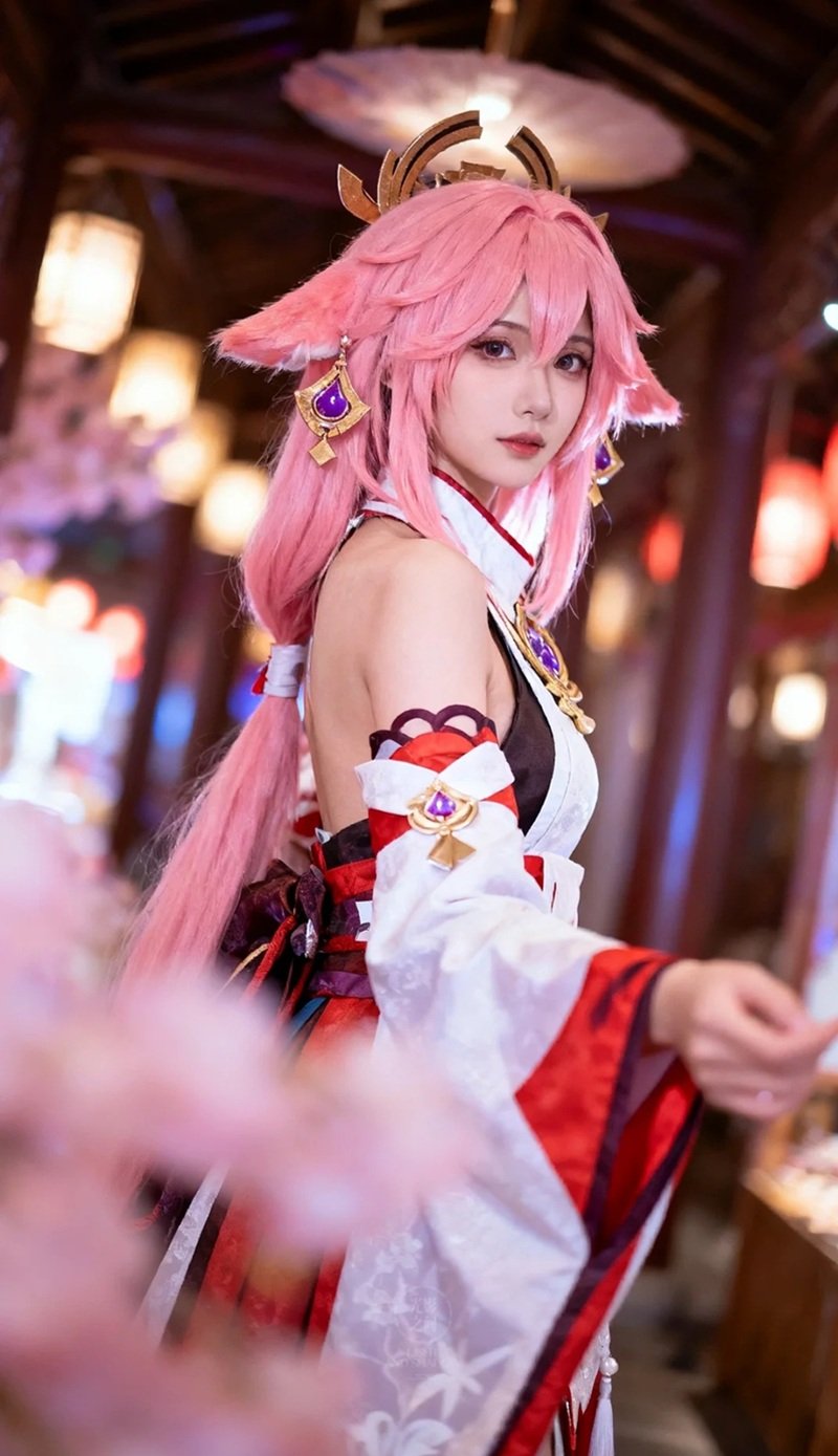 cosplay yae miko​ 4