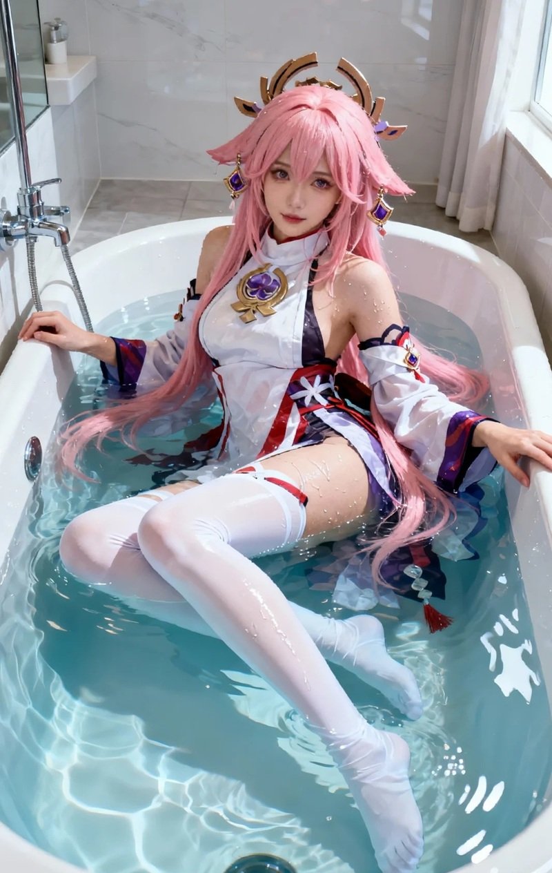 cosplay yae miko​ 8