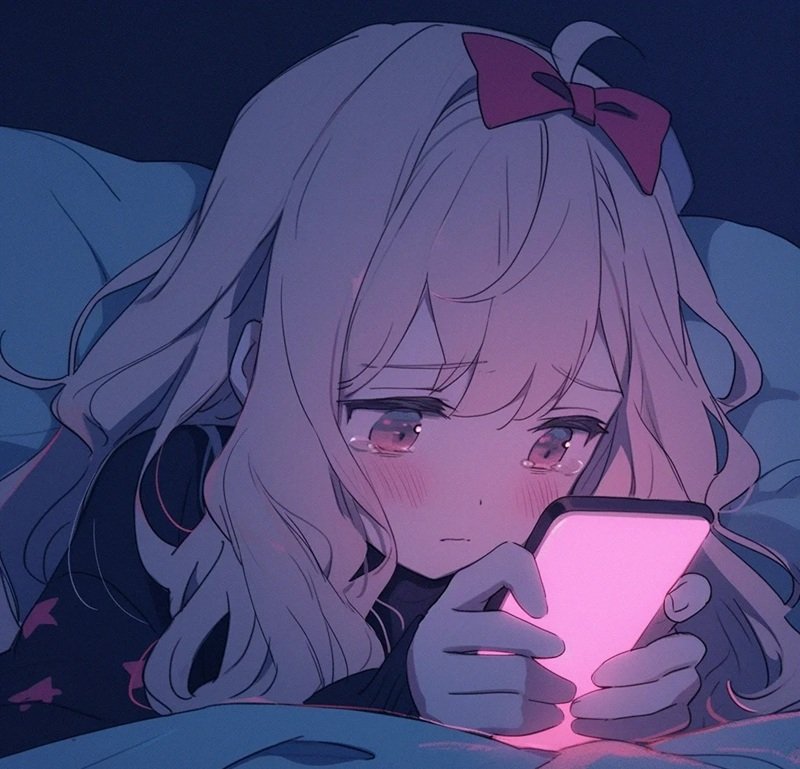 hình ảnh anime buồn về tình yêu nữ