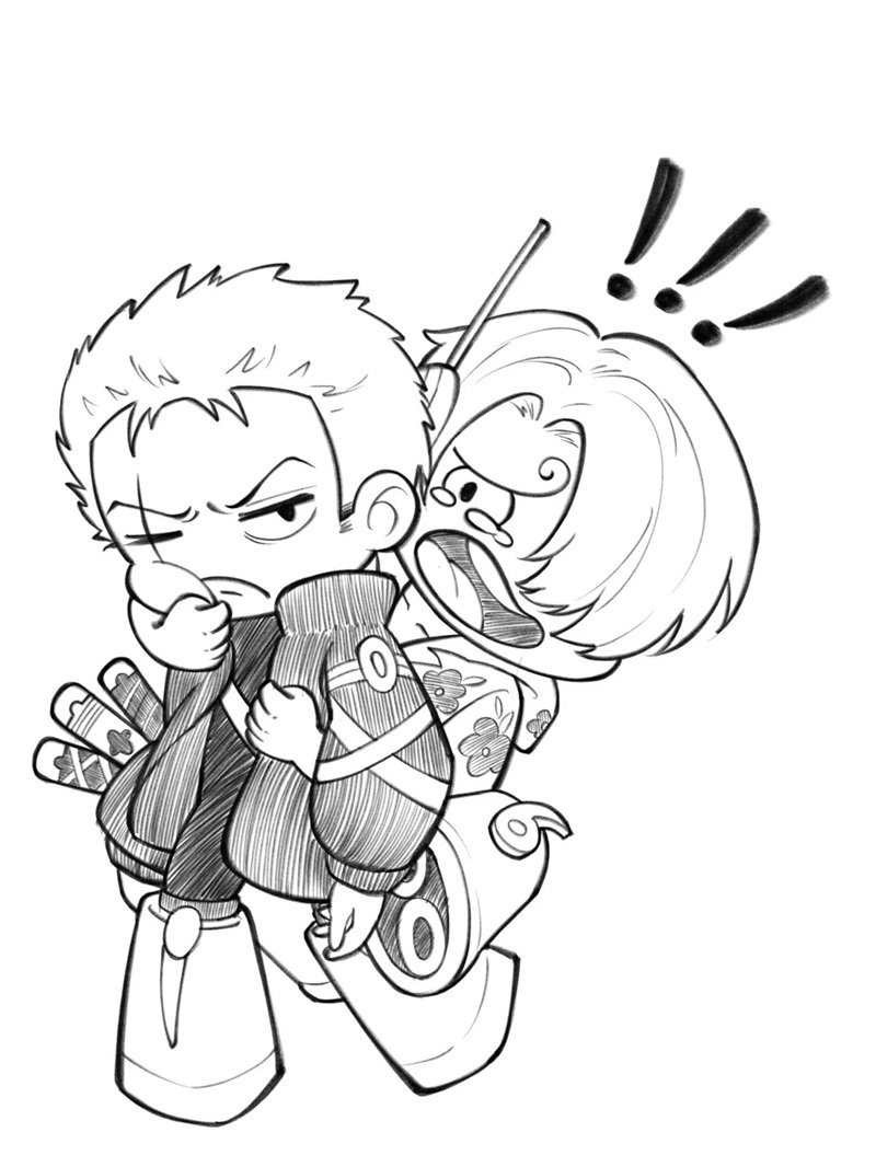 zoro x sanji​ 14
