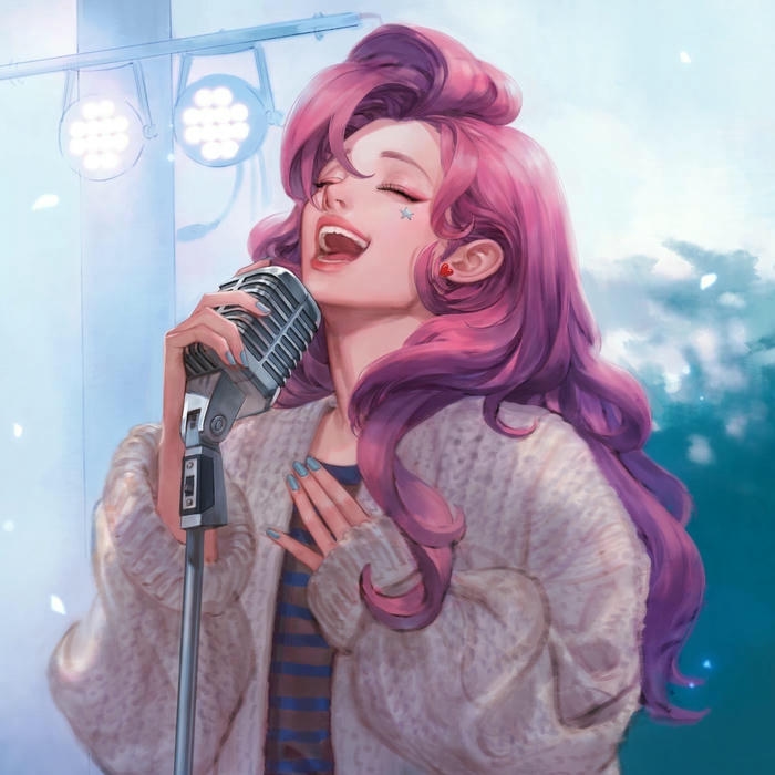 Ảnh Anime Girl thể hiện gương mặt thanh thoát đáng yêu