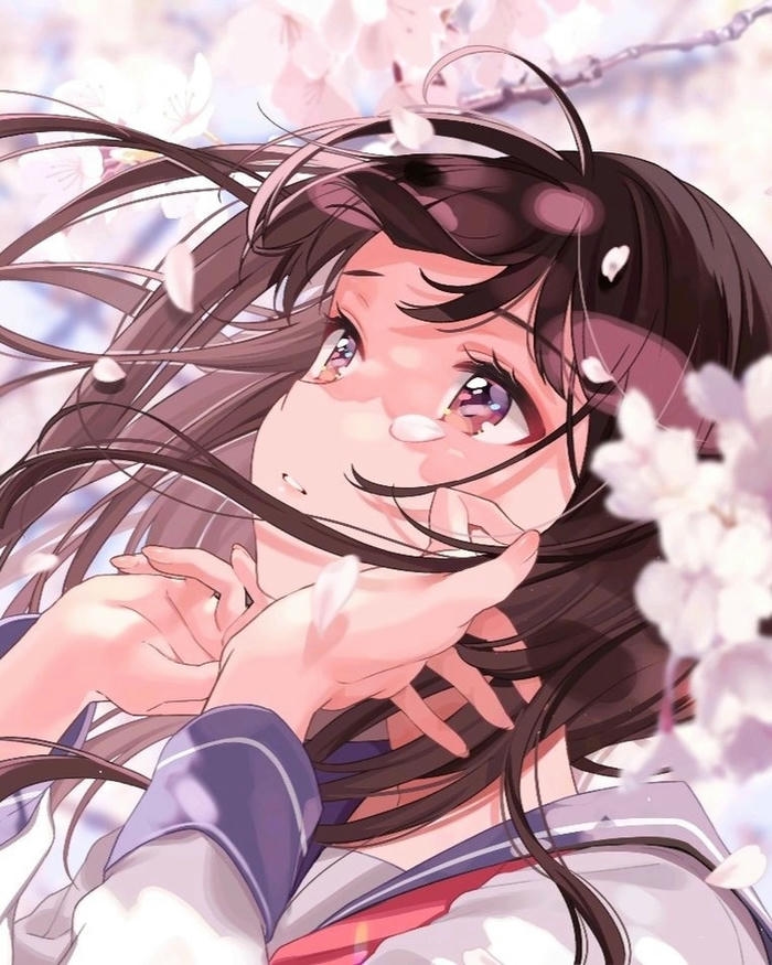 Ảnh Anime Girl thể hiện thần thái dịu dàng nữ tính