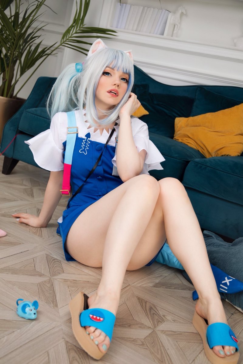 Ảnh Gái Xinh Cosplay Gawr Gura Bổ Mắt 50