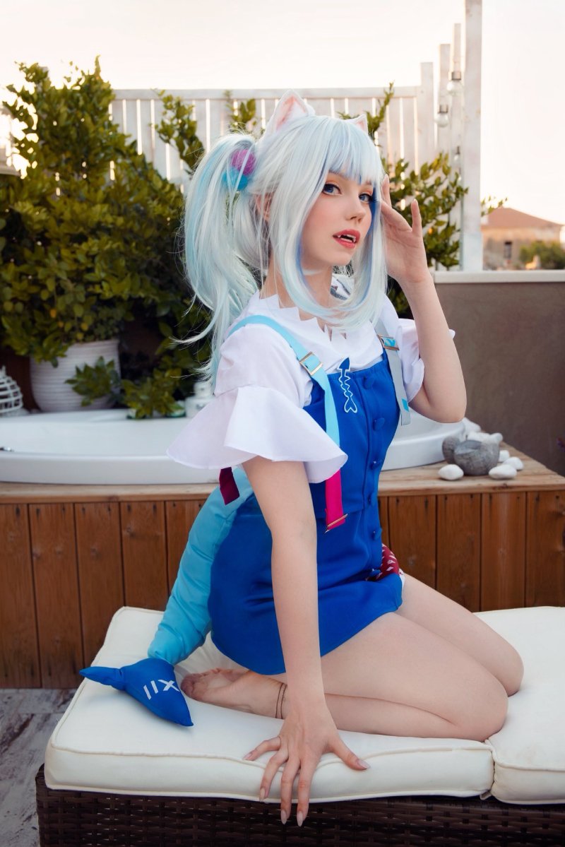 Ảnh Gái Xinh Cosplay Gawr Gura Bổ Mắt 51