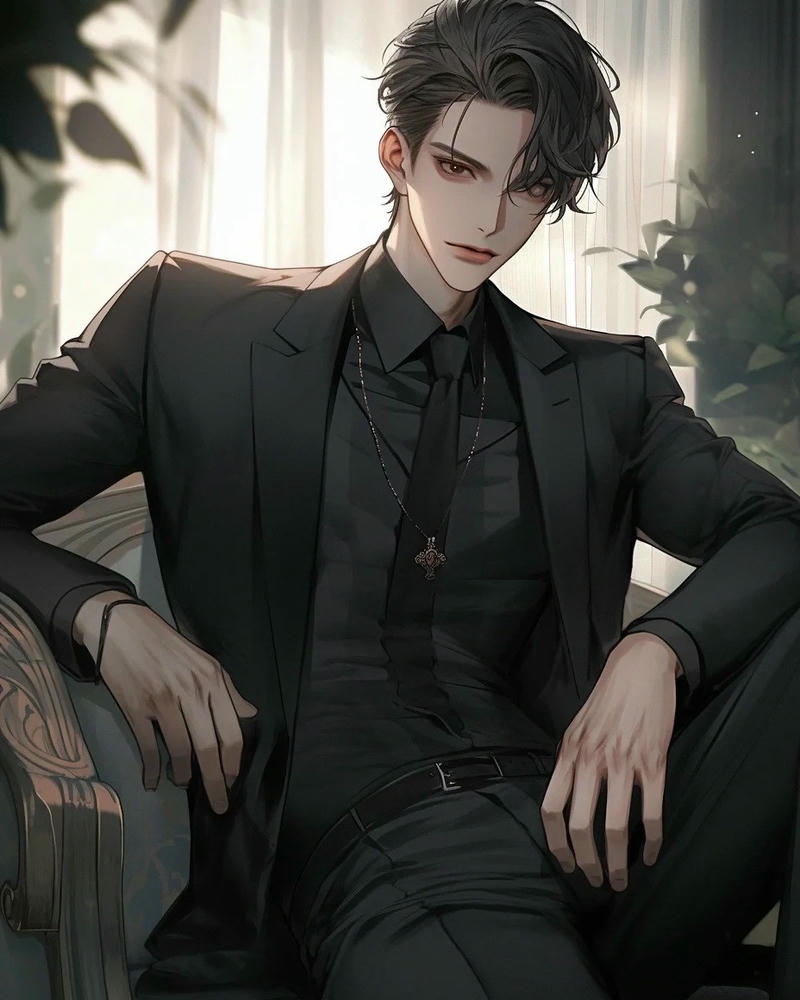 Ảnh tổng tài anime thể hiện vẻ ngoài sang trọng