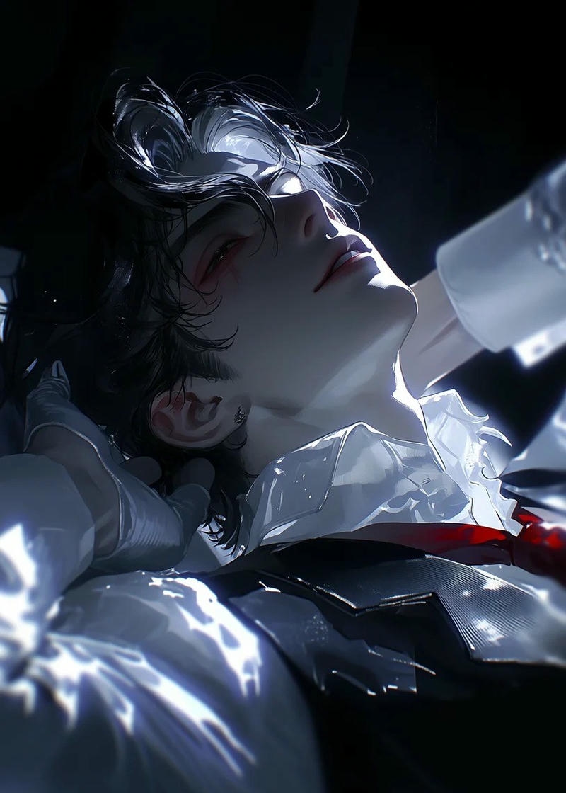 Ảnh tổng tài anime với biểu cảm điềm tĩnh lạnh lùng
