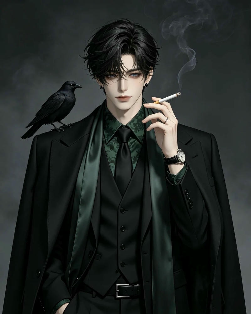 Ảnh tổng tài anime với thần thái lạnh lùng cuốn hút