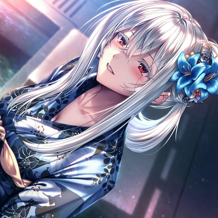 Anime Girl xinh xắn với biểu cảm nhẹ nhàng