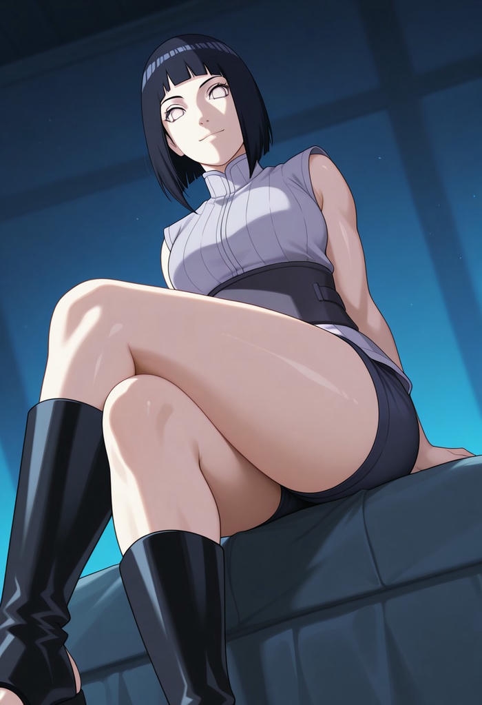 Hinata sexy nổi bật qua phong thái dịu dàng nữ tính
