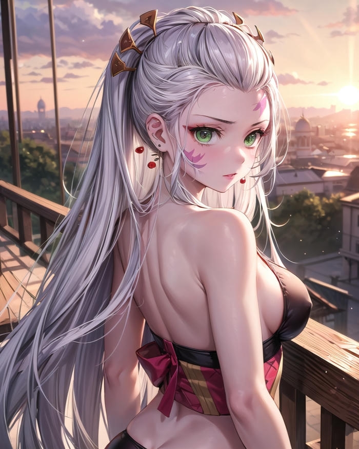 Hình Daki quyến rũ với tạo hình nữ tính