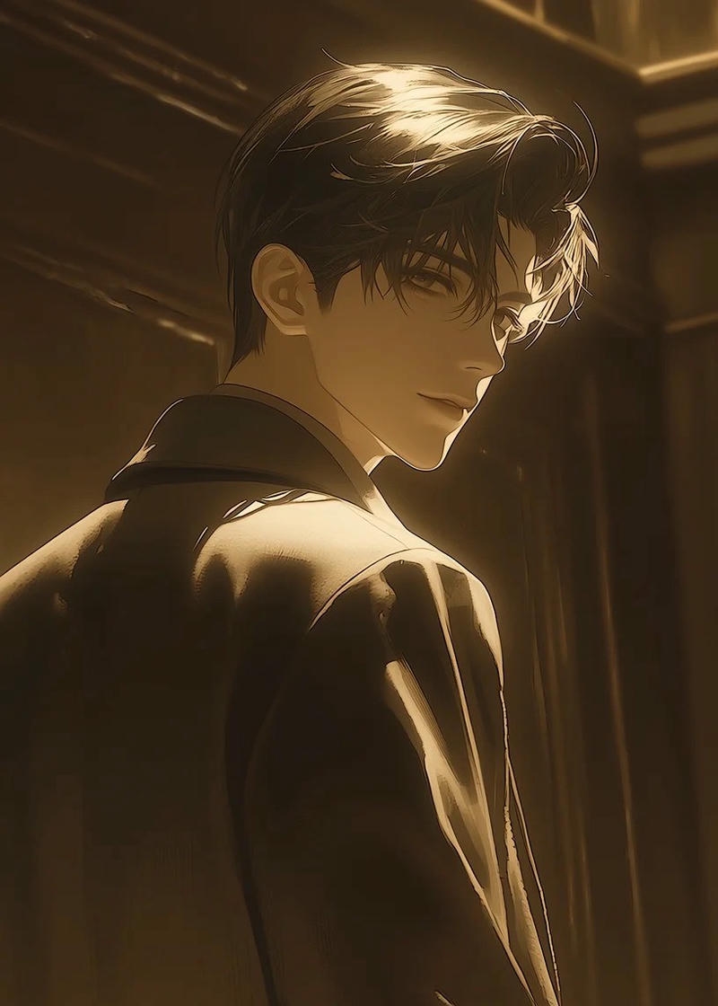 Hình ảnh nam tổng tài anime đầy khí chất