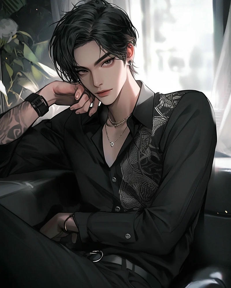 Hình ảnh tổng tài anime với khí chất quyền lực