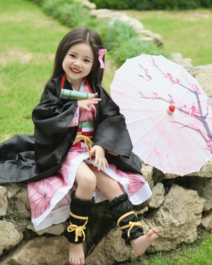 Mẫu hình Nezuko cosplay có nét đẹp duyên dáng