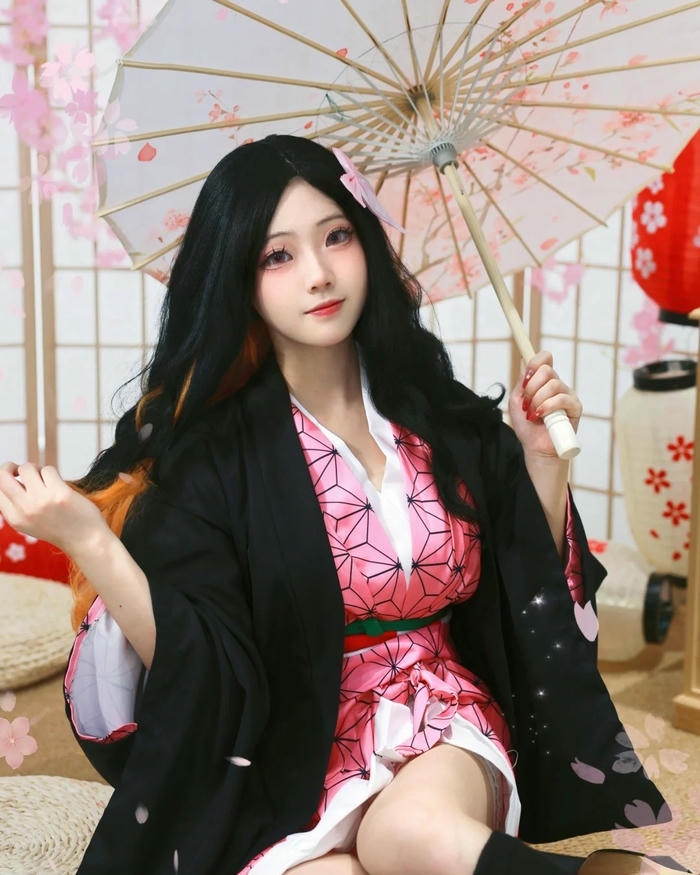 Nezuko cosplay có diện mạo xinh đẹp hài hòa