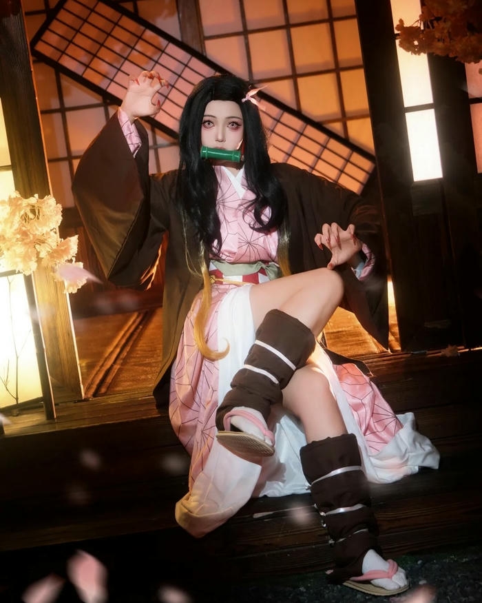 Nezuko cosplay có nét đẹp trong sáng nổi bật