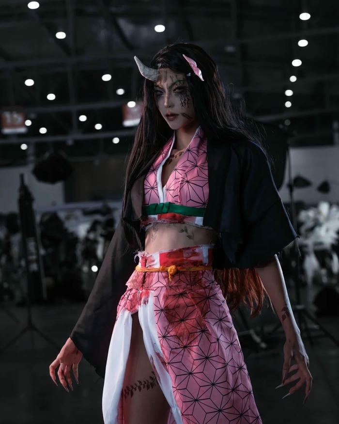 Nezuko cosplay có vẻ ngoài đáng yêu nổi bật