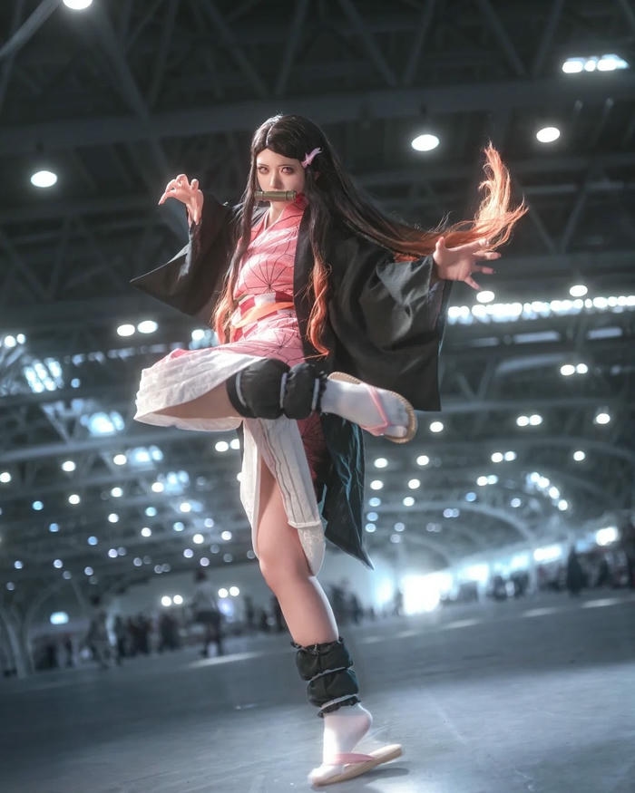 Nezuko cosplay mang phong thái nhẹ nhàng tinh tế
