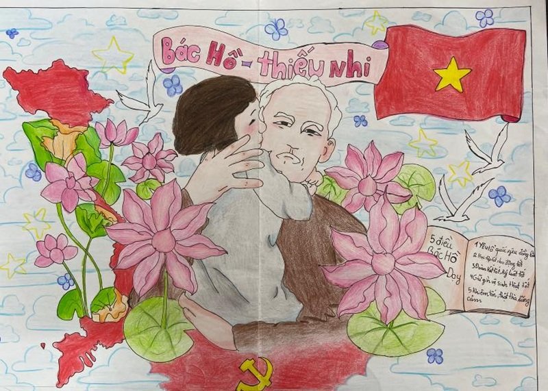 bác hồ vẽ