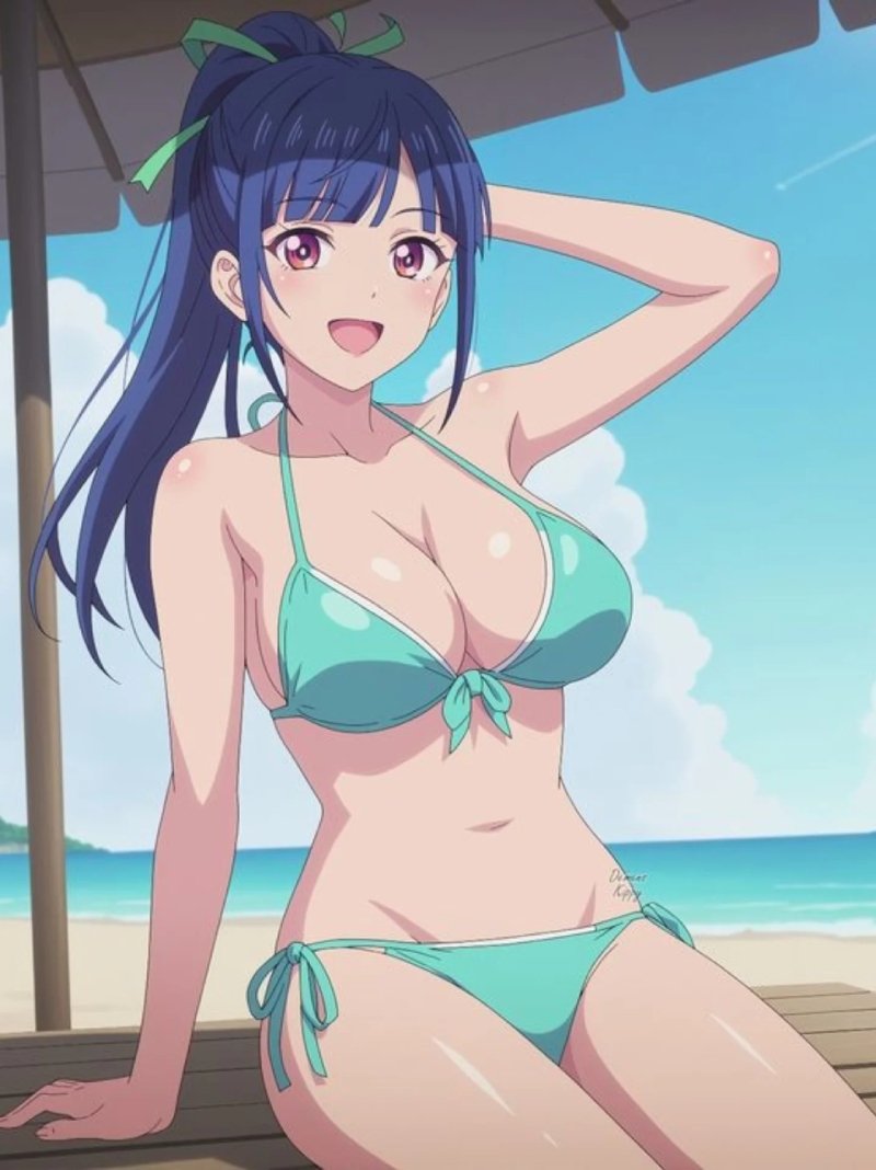 gái anime mặc bikini 10