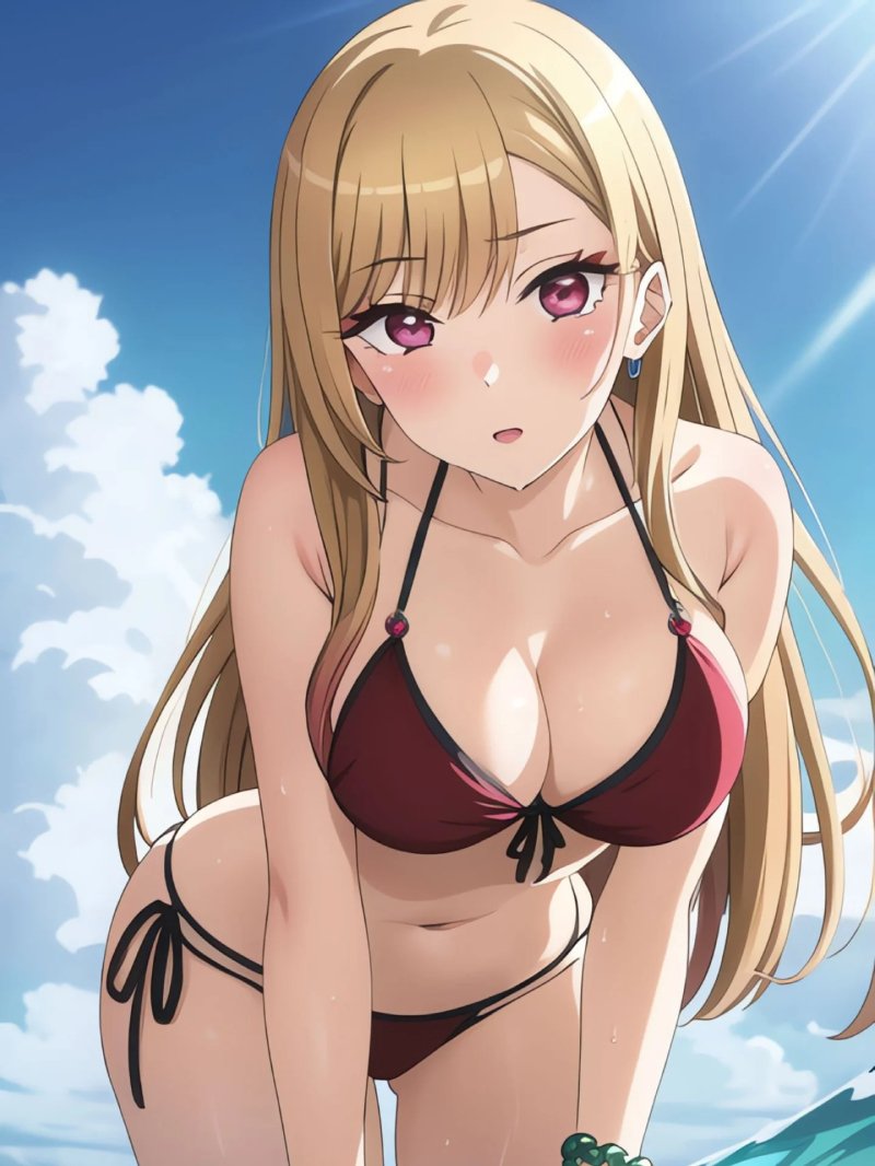 gái anime mặc bikini 11