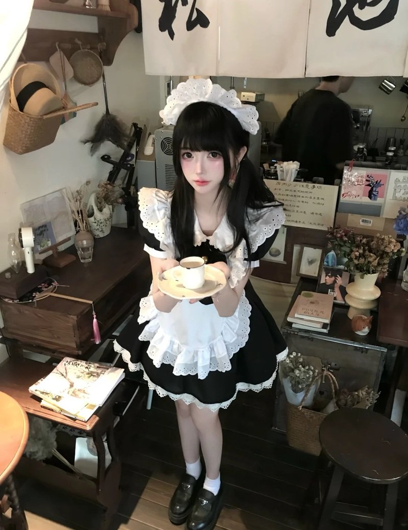 maid cosplay​ 44